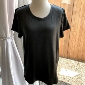 Athleta Charcoal Short Sleeve Tee Size L